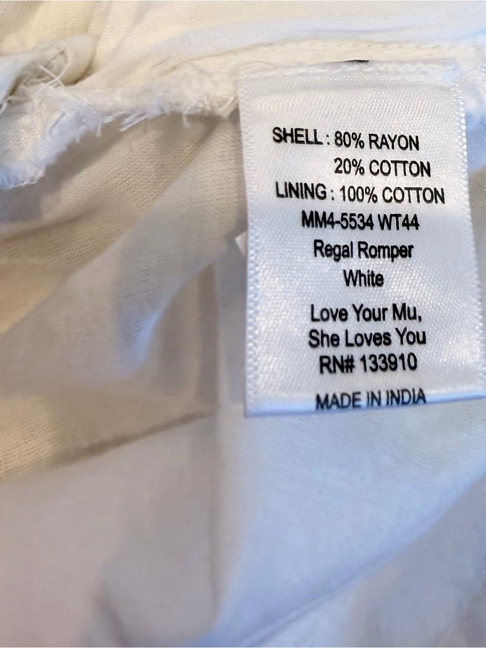 Show Me Your Mumu Regal Romper NWT Size Small White Cottagecore Tie Strap Romper - Picture 14 of 14